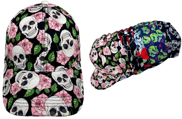 Wholesale SKULL Print Baseball Cap/Hat