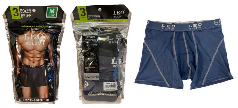 Wholesale LEO ICE Silk Look Like Man Boxer Underwear