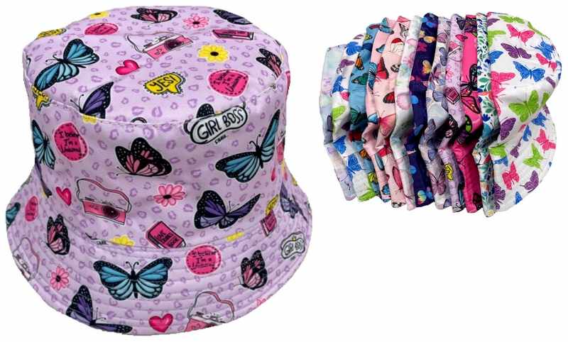 Wholesale Kids/Children Butterfly Bucket HAT
