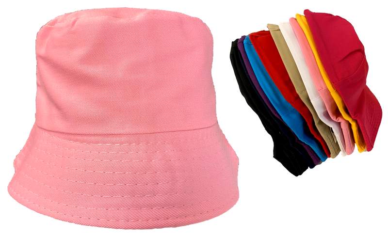 Wholesale Solid Color Kids/Children Bucket HAT