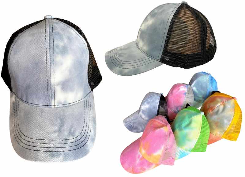 Wholesale Tie Dye Mesh BASEBALL Cap/Hat