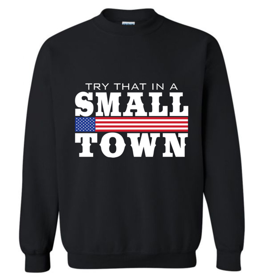 Wholesale Black Color Sweater SHIRT TRY THAT FLAG