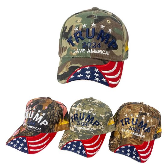 Wholesale Trump 2024 Save America Camo Only BASEBALL Hats