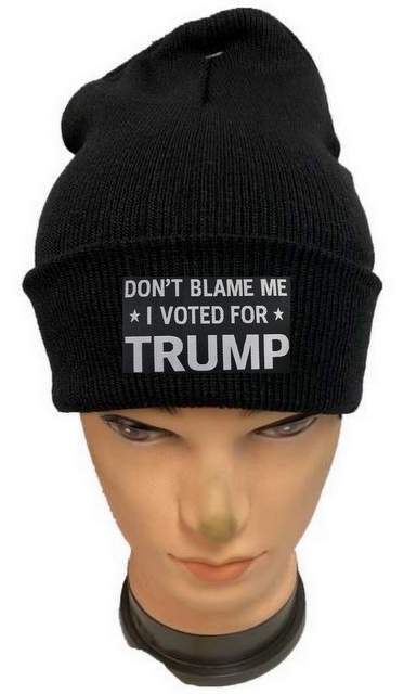 Don't Blame Me, I Voted For TRUMP Winter Beanie HAT