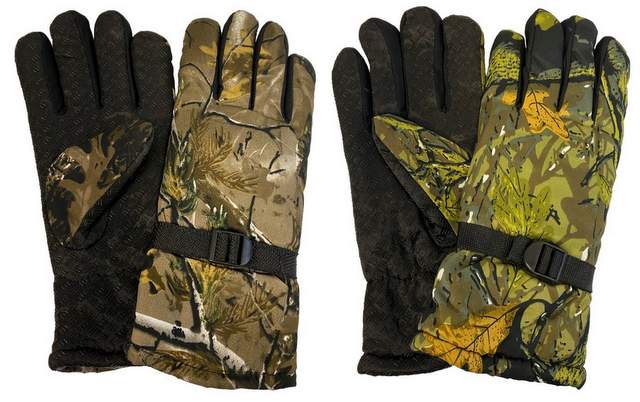 Tree Camo Winter GLOVE with Inside Lining and Anti-Slip