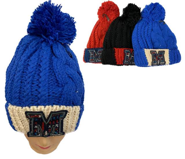 Wholesale Girl/LADY M Knitted Winter Hat