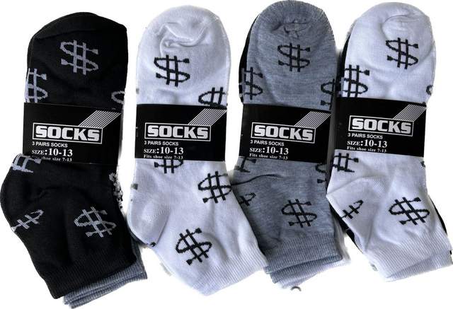 Wholesale Money SIGN Man Socks