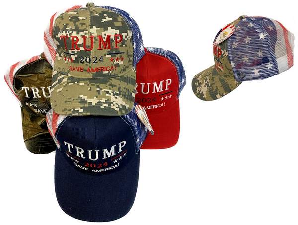 Trump 2024 Save America with Mesh BASEBALL Hats