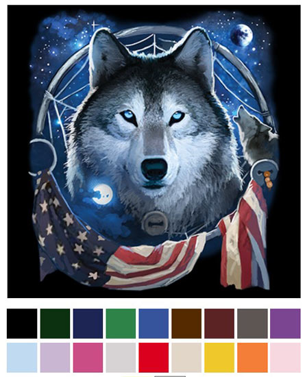 Wholesale Transfer WOLF DREAM FLAG