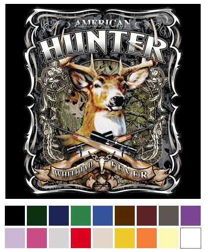 Wholesale Heat SHIRT Transfer White Tail Deer American Hunter HD