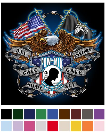Wholesale Transfer POW EAGLE AMERICAN Flag