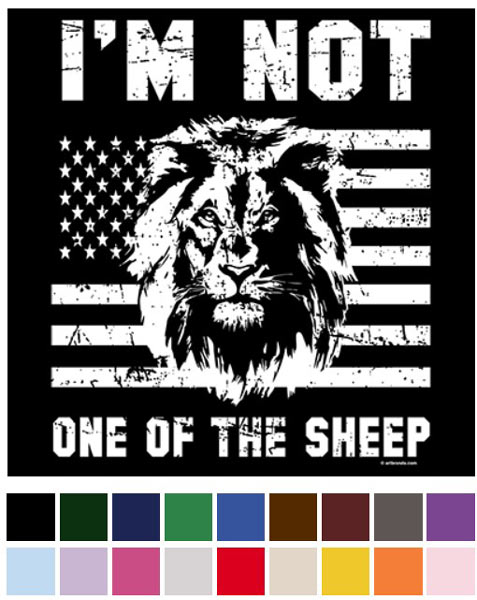 Wholesale Transfer I'm Not One of The Sheep American Lion