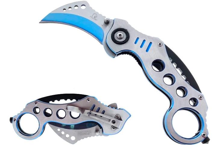 3'' Blade and 4'' Handle Folding KNIFE Blue