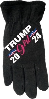 Wholesale Trump Girl 2024 Winter Fleece GLOVES