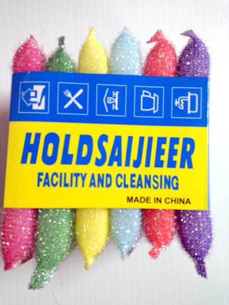 Wholesale 6 PCs assorted colors Sponge Cleaner