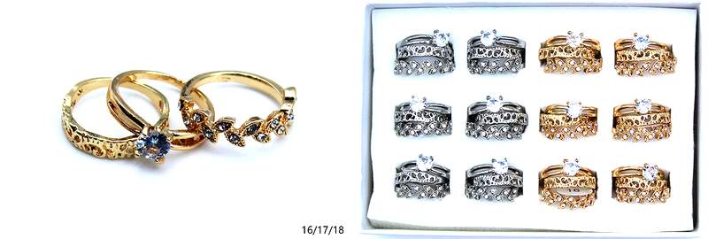 Wholesale 3pcs set Woman Fashion RING