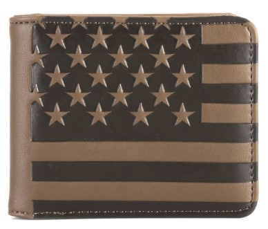 American Pride Collection Men's Bifold PU LEATHER Wallet