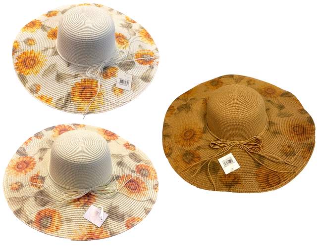 Wholesale Lady Sun HAT With Sunflower