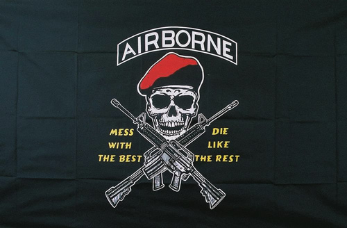 Wholesale Airborne Mess with The Best Design FLAG