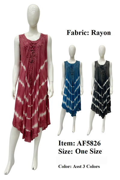 Wholesale Rayon Crape Umbrella Acid wash India DRESS