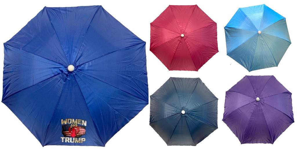 Wholesale Woman for Trump Solid Color Umbrella HAT