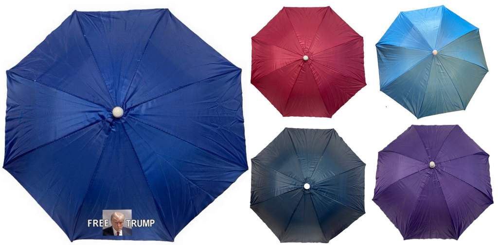 Wholesale Trump Free Solid Color UMBRELLA Hat