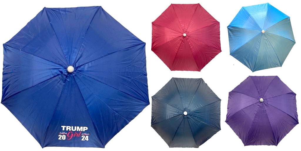 Wholesale Trump Girl 2024 Solid Color Umbrella HAT