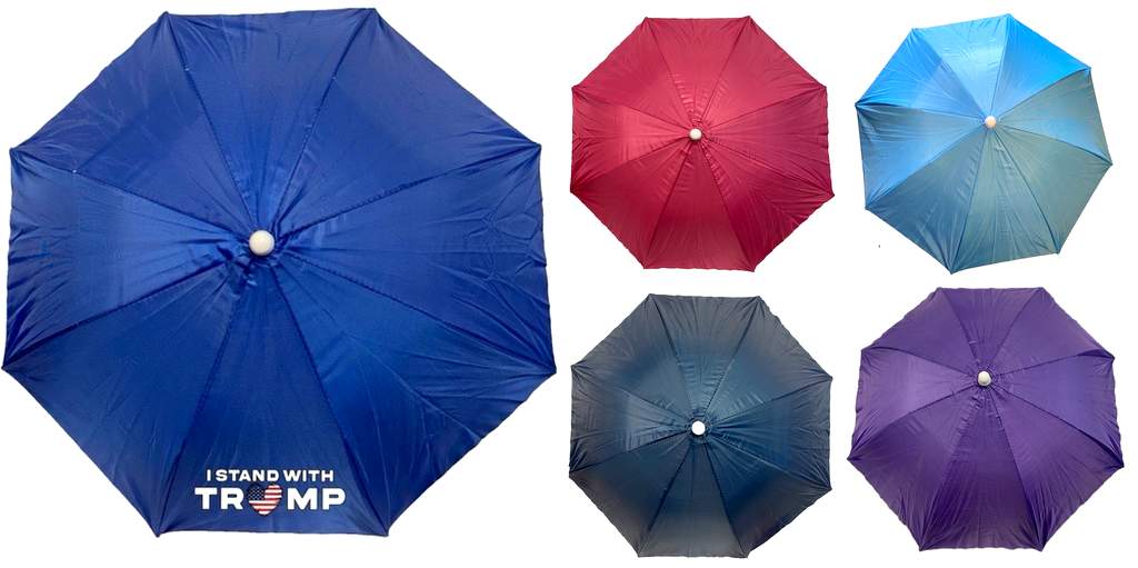 Wholesale I Stand With Trump Solid Color UMBRELLA Hat