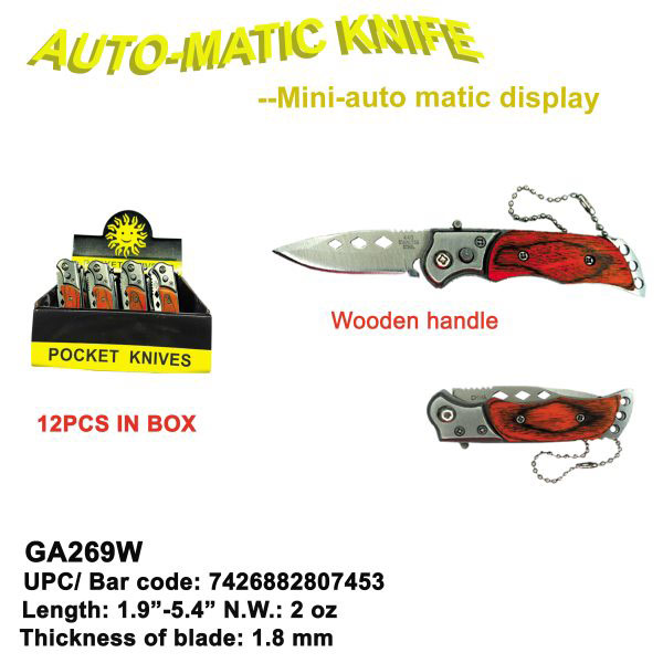 2'' Blade Mini Automatic SWITCHBLADE Knife Display Set