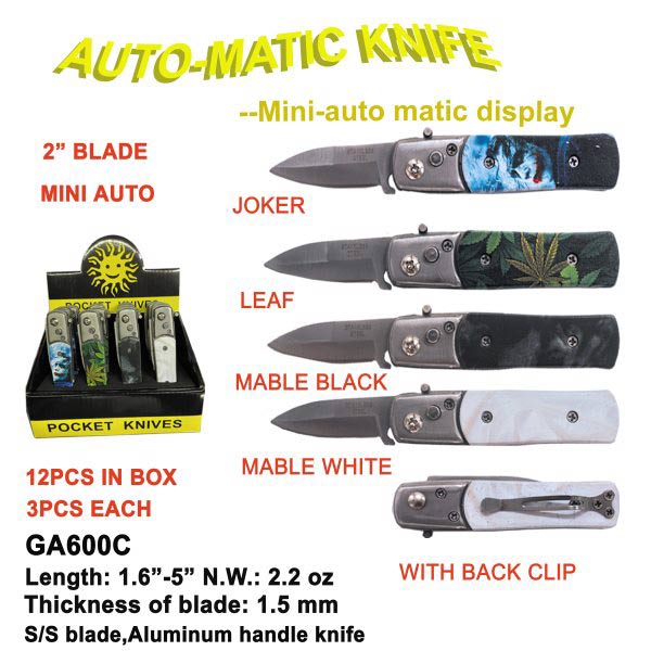 2'' Blade Mini AUTOMATIC Switchblade KNIFE Display Set