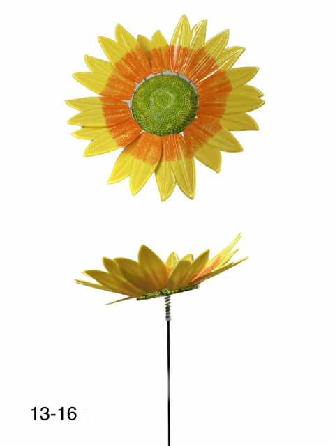 Wholesale Garden Stake Decoration 3D Colorful SunFLOWER