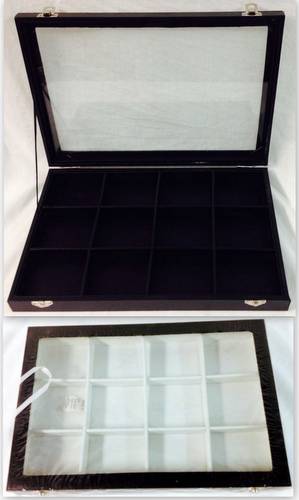 Wholesale Glass Showcase Display Box Tray Chest  Case Collector