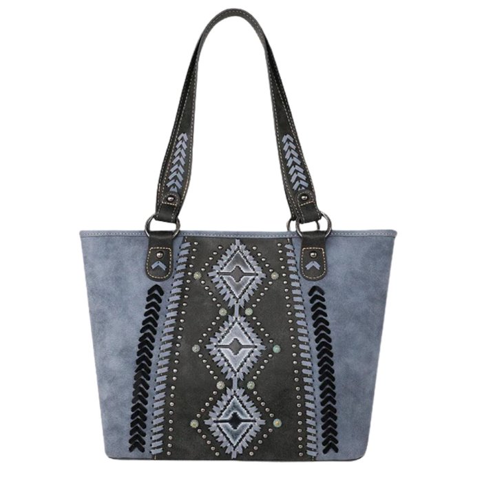 Montana West Aztec Tooled Collection Concealed Carry Tote JEAN