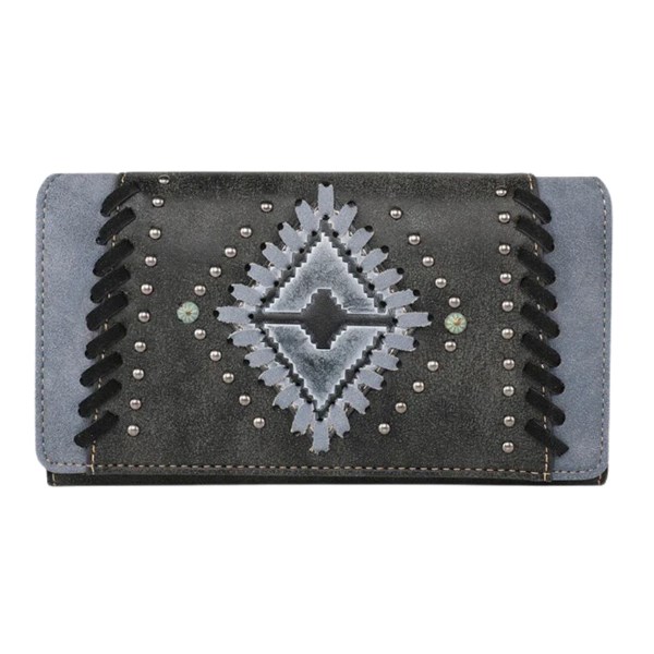 Montana West Aztec Embosses Collection Western Wallet JEAN