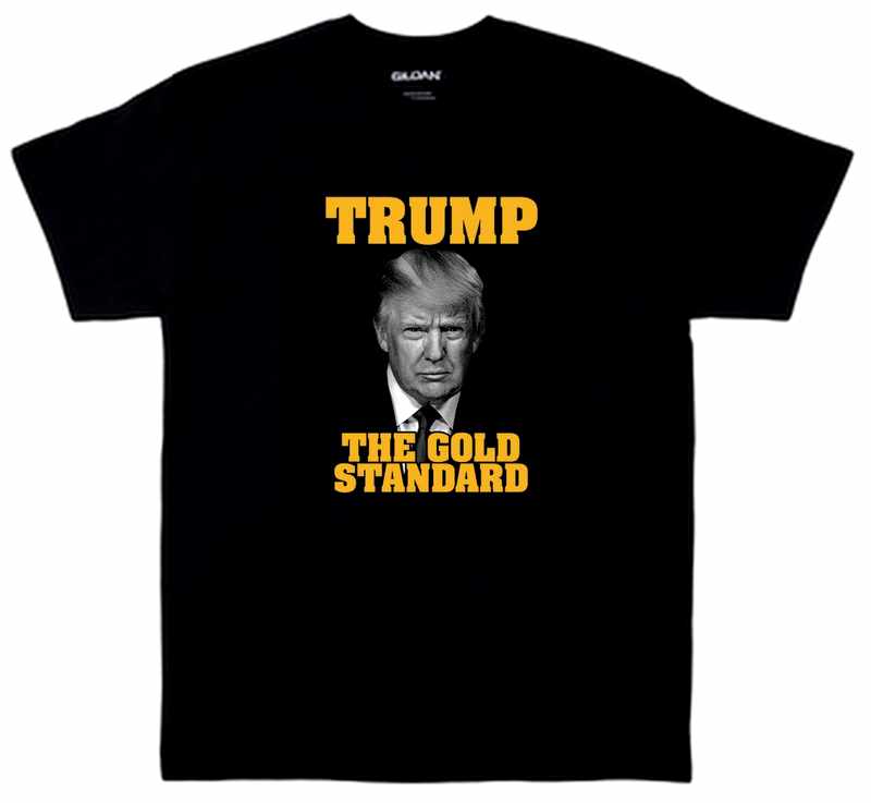 THE GOLD STANDARD - METALLIC Black Color T-shirts