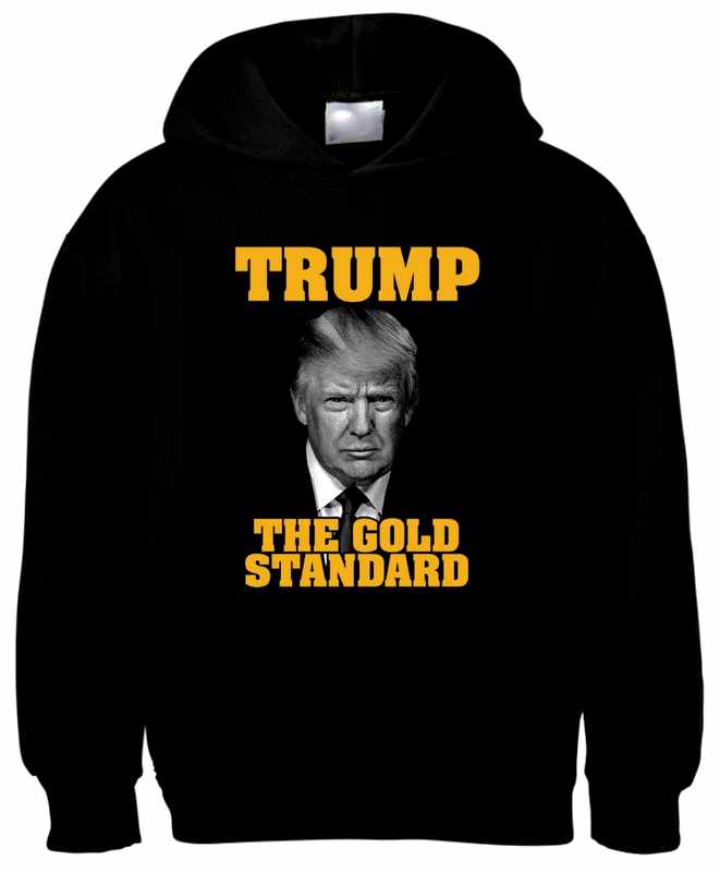 THE GOLD STANDARD - METALLIC Black Color HOODY