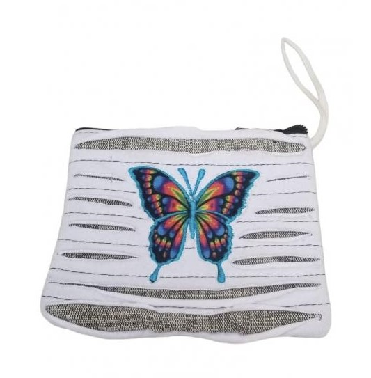 Wholesale Cotton Razor Cut Butterfly Coin PURSE