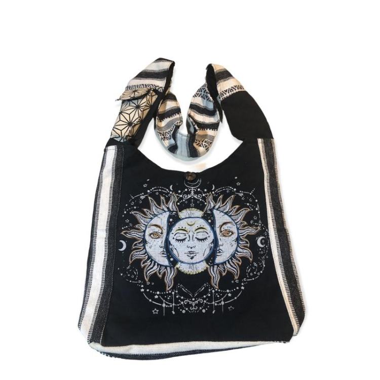 Wholesale Cotton Ghary Triple Face SUN moon Bag