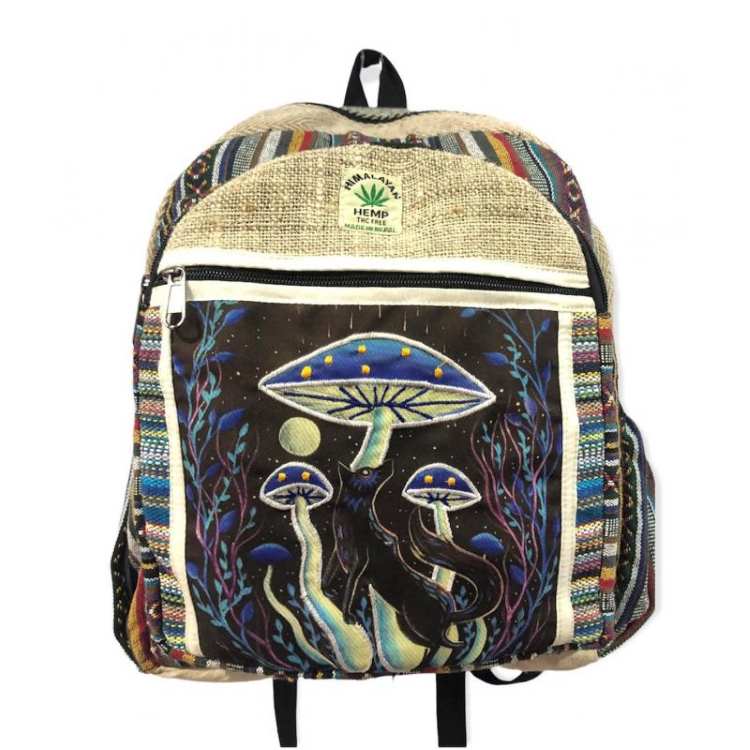 Wholesale Cotton Hemp Fox on Mushroom BACKPACK