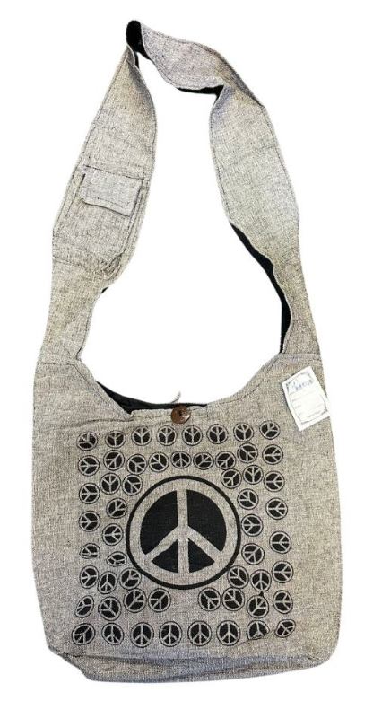 Wholesale Heavy Material Peace SIGN Hobo Bags Handmade