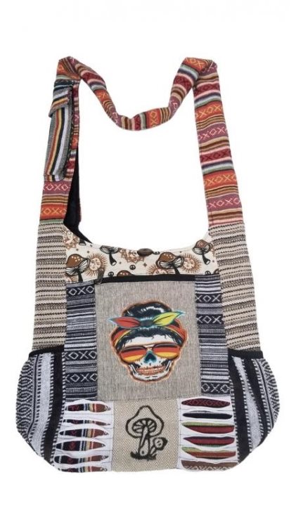 Wholesale Cotton Mushroom Side Pocket HOBO Bag