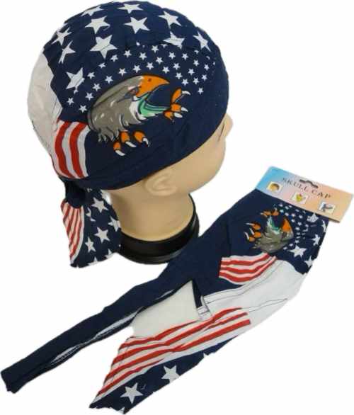 Wholesale SKULL Cap-American Eagle with Talons