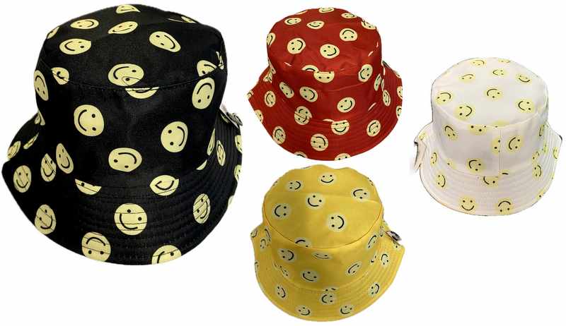 Wholesale Small Smiling Face Bucket HAT Kids size