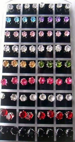 Wholesale 36 pairs multicolor round EARRING studs