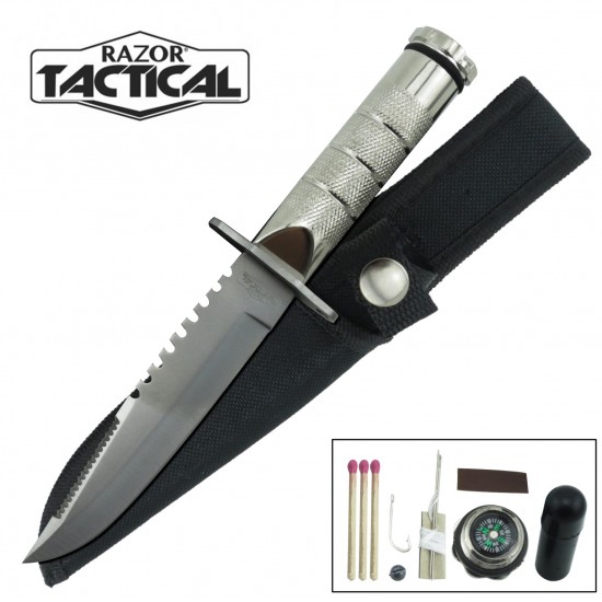 Wholesale 8.5'' Snow Camo SURVIVAL KNIFE with Nylon