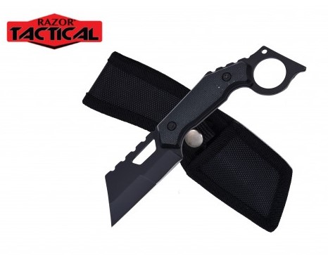 7.25' HUNTING KNIFE WITH SHEATH BLACK