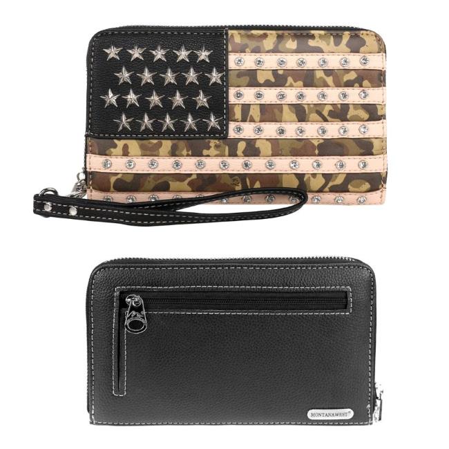 Montana West American PRIDE Collection Rhinestone Wallet