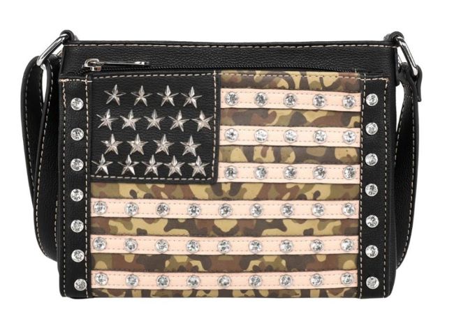 American PRIDE Collection Organizer Crossbody Green