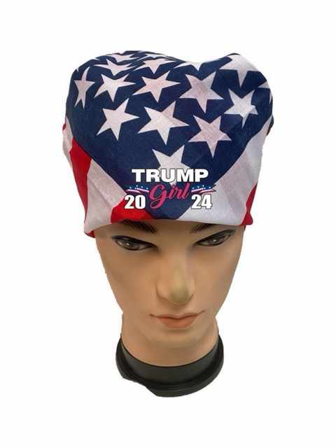 Wholesale Trump Girl 2024 USA FLAG Bandana