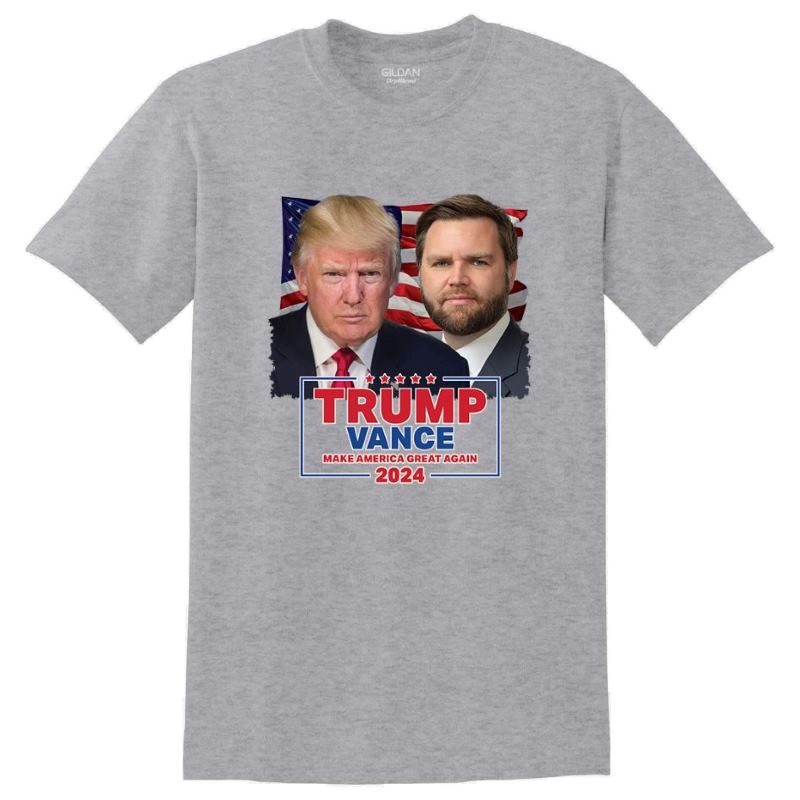 T-sHirt Trump Vance Make America Great Again 2024 SPORT Grey